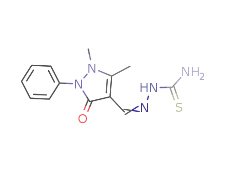 Molecular Structure of 96715-43-4 (4-formylantipyrine thiosemicarbazone)