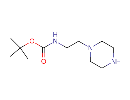 Molecular Structure of 140447-78-5 (1-(2-N-Boc-Aminoethyl)piperazine)