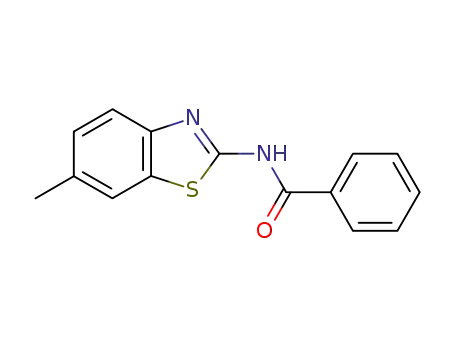 Molecular Structure of 4771-92-0 (Benzamide, N-(6-methyl-2-benzothiazolyl)-)
