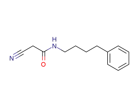 Molecular Structure of 133550-40-0 (Acetamide, 2-cyano-N-(4-phenylbutyl)-)