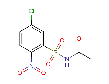 Molecular Structure of 19900-92-6 (N-acetyl-5-chloro-2-nitrobenzenesulfonamide)