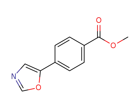 Molecular Structure of 179057-14-8 (Methyl 4-(5-Oxazolyl)benzoate)