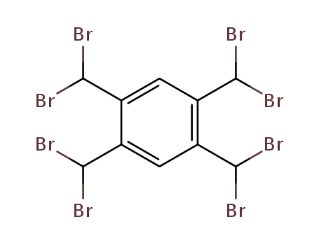Molecular Structure of 14939-02-7 (1,2,4,5-Tetrakis(dibromomethyl)benzene)
