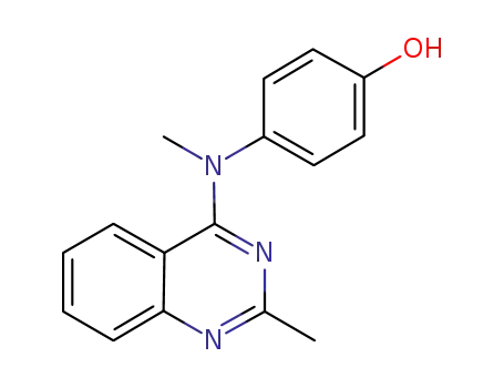 Molecular Structure of 827031-26-5 (4-[Methyl-(2-Methyl-quinazolin-4-yl)-aMino]-phenol)