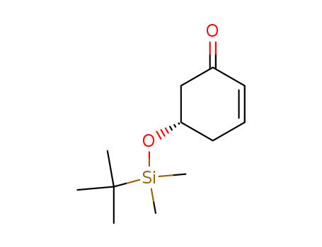 Molecular Structure of 199613-48-4 (2-Cyclohexen-1-one, 5-[[(1,1-dimethylethyl)dimethylsilyl]oxy]-, (5S)-)