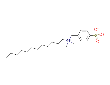 Molecular Structure of 65180-40-7 (N,N-Dimethyl-N-sulfobenzyl-N-dodecylammonium)