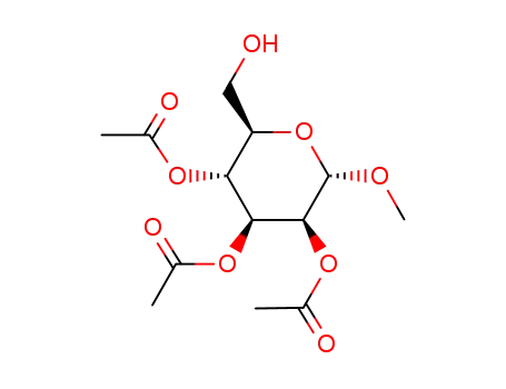 Molecular Structure of 7468-47-5 (methyl 2,3,4-tri-O-acetylhexopyranoside)