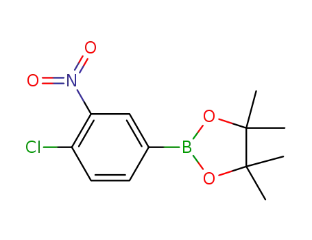 Molecular Structure of 913836-26-7 (4-CHLORO-3-NITROBENZENEBORONIC ACID, PINACOL ESTER 98)