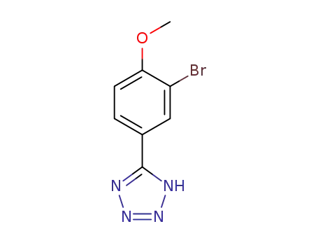 Molecular Structure of 191602-76-3 (5-(3-BROMO-4-METHOXY-PHENYL)-2H-TETRAZOLE)
