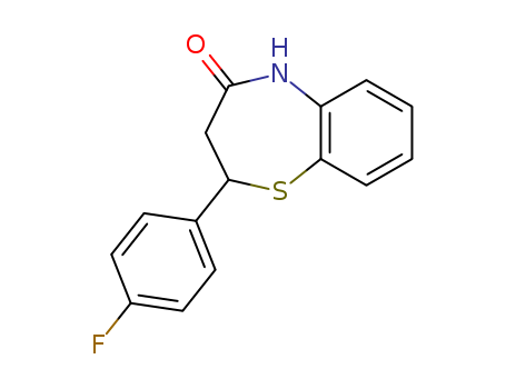 1,5-Benzothiazepin-4(5H)-one, 2-(4-fluorophenyl)-2,3-dihydro-