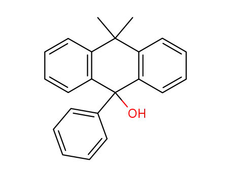 Molecular Structure of 39615-41-3 (10,10-dimethyl-9-phenyl-9,10-dihydroanthracen-9-ol)