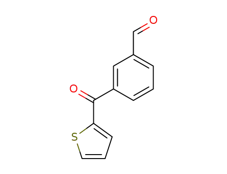 Molecular Structure of 127118-98-3 (Benzaldehyde, 3-(2-thienylcarbonyl)-)