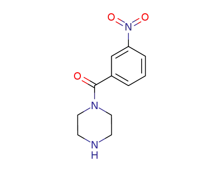 Molecular Structure of 341529-34-8 ((3-NITRO-PHENYL)-PIPERAZIN-1-YL-METHANONE)