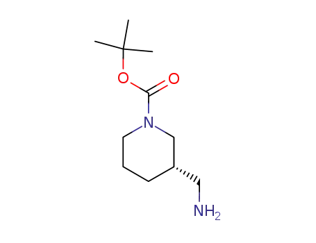 Molecular Structure of 140645-24-5 ((S)-N-Boc-3-aminomethylpiperidine)