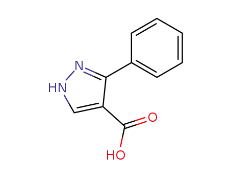 Molecular Structure of 5504-65-4 (3-Phenyl-1H-pyrazole-4-carboxylic acid)