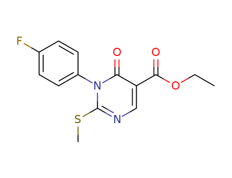 82636-14-4,ethyl 1-(4-fluorophenyl)-2-(methylsulfanyl)-6-oxo-1,6-dihydropyrimidine-5-carboxylate,