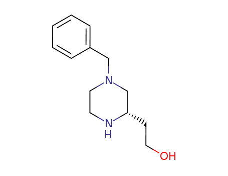 Molecular Structure of 477220-33-0 ((S)-4-(Phenylmethyl)-2-piperazineethanol)