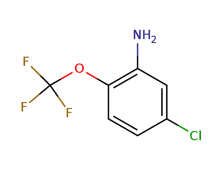 Molecular Structure of 326-64-7 (5-CHLORO-2-TRIFLUORO METHOXY ANILINE)
