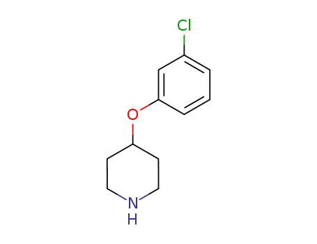 Molecular Structure of 97840-40-9 (4-(3-chlorophenoxy)piperidine)