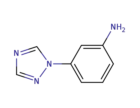 Molecular Structure of 176032-78-3 (3-(1H-1,2,4-TRIAZOL-1-YL)ANILINE)