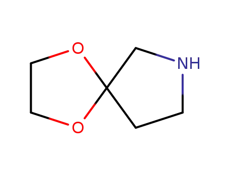 Molecular Structure of 176-33-0 (1,4-DIOXA-7-AZA-SPIRO[4.4]NONANE)