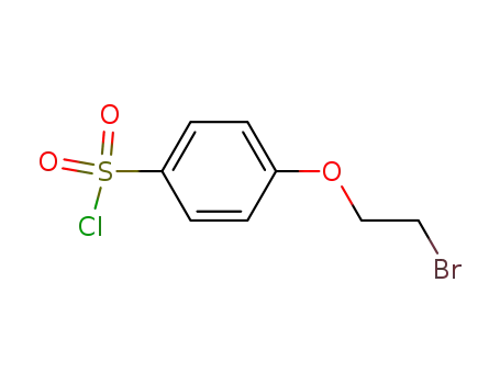 Molecular Structure of 167404-38-8 (4-(2-BROMOETHOXY)BENZENE-1-SULFONYLCHLORIDE)
