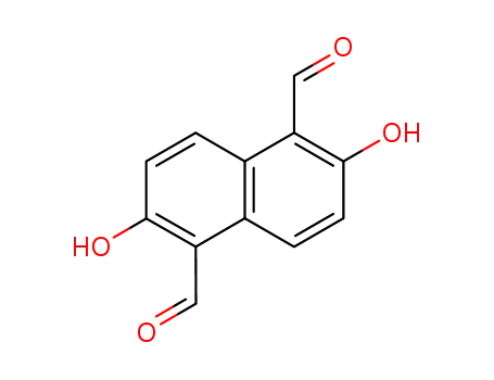 Molecular Structure of 7235-47-4 (2,6-dihydroxynaphthalene-1,5-dicarbaldehyde)