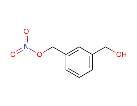 Molecular Structure of 857465-38-4 (3-(nitrooxymethyl)benzyl alcohol)