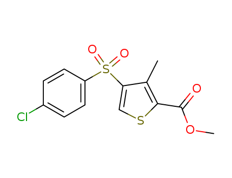 METHYL 4-[(4-CHLOROPHENYL)SULFONYL]-3-METHYLTHIOPHENE-2-CARBOXYLATE