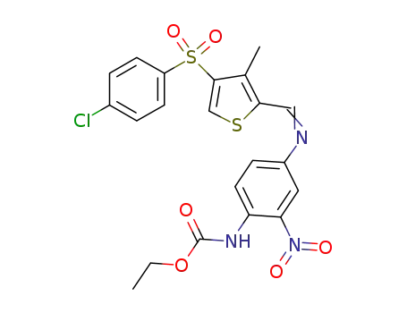 Molecular Structure of 721943-40-4 (C<sub>21</sub>H<sub>18</sub>ClN<sub>3</sub>O<sub>6</sub>S<sub>2</sub>)