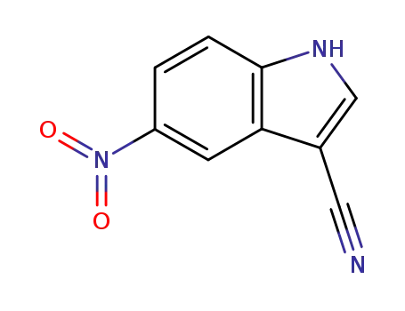 Molecular Structure of 7147-14-0 (3-CYANO-5-NITROINDOLE)