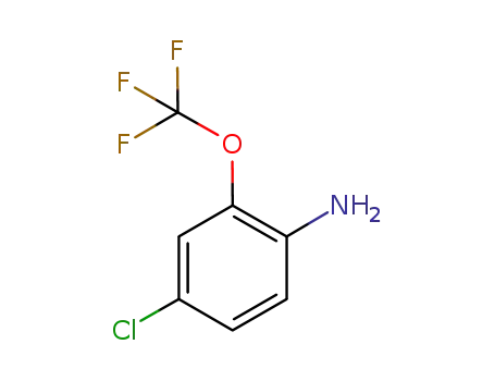 Molecular Structure of 175205-77-3 (4-CHLORO-2-(TRIFLUOROMETHOXY)ANILINE)