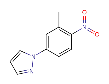 Molecular Structure of 102792-12-1 (1-(3-methyl-4-nitrophenyl)-1H-pyrazole)