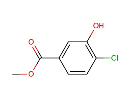 Molecular Structure of 166272-81-7 (4-CHLORO-3-HYDROXY-BENZOIC ACID METHYL ESTER)