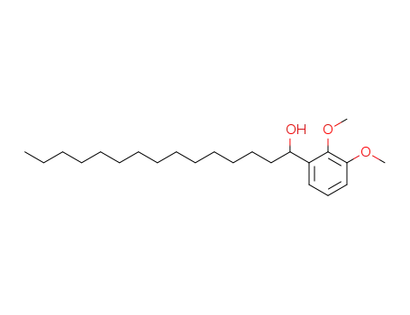 Molecular Structure of 33597-07-8 ((+/-)-1-hydroxy-1-(2.3-dimethoxy-phenyl)-pentadecane)