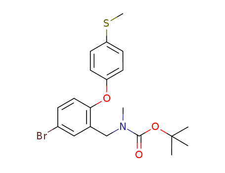 tert-Butyl {5-bromo-2-[4-(methylthio)phenoxy]benzyl}methylcarbamate