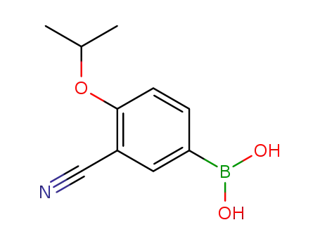 Molecular Structure of 1009303-59-6 (3-cyano-4-isopropoxyphenylboronic acid)