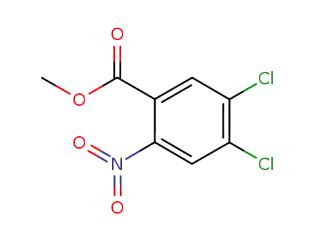 Molecular Structure of 63105-52-2 (methyl 4,5-dichloro-2-nitrobenzoate)