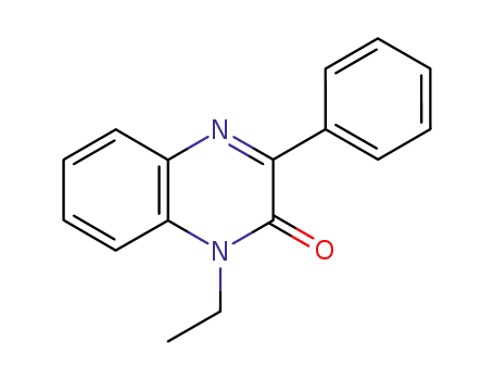 Molecular Structure of 88392-55-6 (2(1H)-Quinoxalinone, 1-ethyl-3-phenyl-)