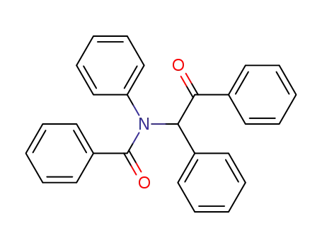 Molecular Structure of 81640-85-9 (N-benzoyl-N-(α-benzoylbenzyl)aniline)