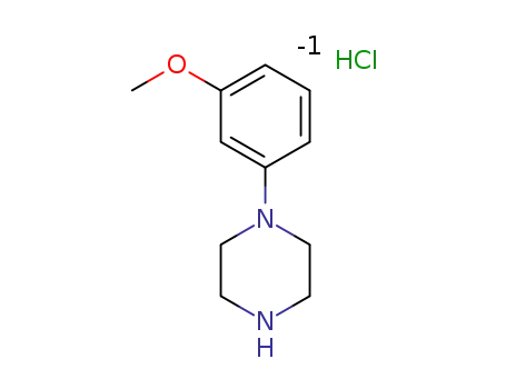 Molecular Structure of 6968-76-9 (1-(3-Methoxyphenyl)piperazine dihydrochloride)