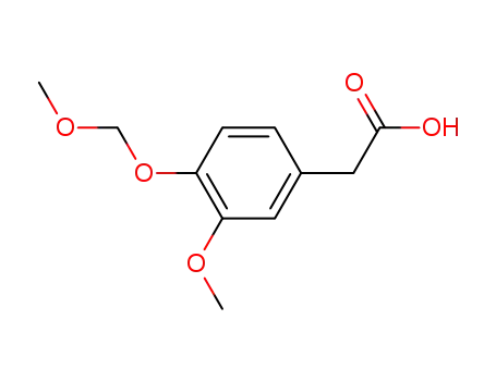 Molecular Structure of 508212-17-7 (Benzeneacetic acid, 3-methoxy-4-(methoxymethoxy)-)