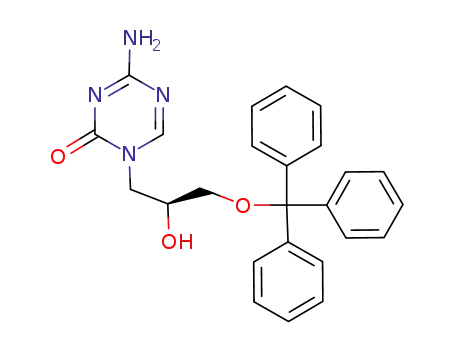 Molecular Structure of 933460-54-9 (1-[(2S)-2-hydroxy-3-(triphenylmethoxy)propyl]-5-azacytosine)