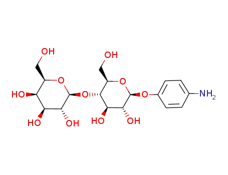 Molecular Structure of 17691-02-0 (P-AMINOPHENYL BETA-D-LACTOPYRANOSIDE)