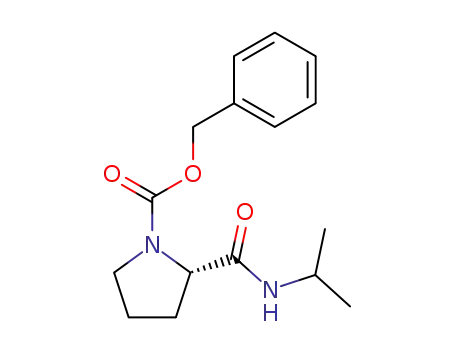 Molecular Structure of 80090-63-7 ((S)-N-isopropyl-(N<sup>α</sup>-benzyloxycarbonyl)prolinamide)