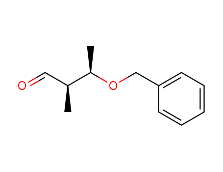 Molecular Structure of 107692-04-6 (Butanal, 2-methyl-3-(phenylmethoxy)-, (2R,3R)-)
