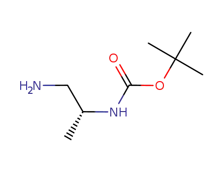 Molecular Structure of 100927-10-4 (Carbamic acid, [(1R)-2-amino-1-methylethyl]-, 1,1-dimethylethyl ester (9CI))