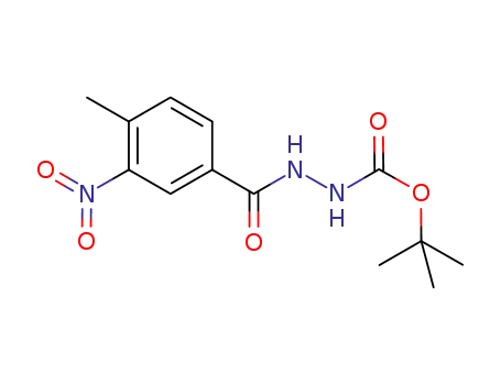 Molecular Structure of 796070-73-0 (tert-butyl N-[(4-methyl-3-nitro-benzoyl)amino]carbamate)