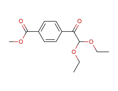 Molecular Structure of 1006876-04-5 (4-[(2,2-diethoxy)acetyl]methyl benzoate)