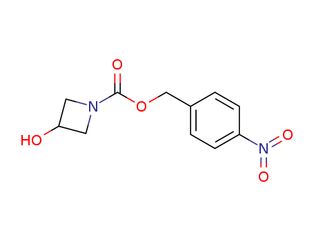 Molecular Structure of 141890-67-7 (1-Azetidinecarboxylic acid, 3-hydroxy-, (4-nitrophenyl)methyl ester)